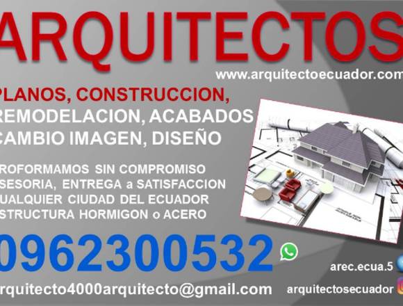 Arquitecto Planos Construcción casas y edificios en Quito (Cantón)