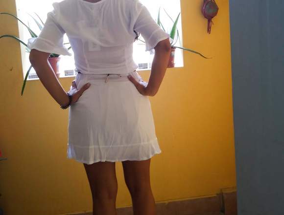 VESTIDO CASUAL BLANCO (NUEVO) en Piura (Distrito)