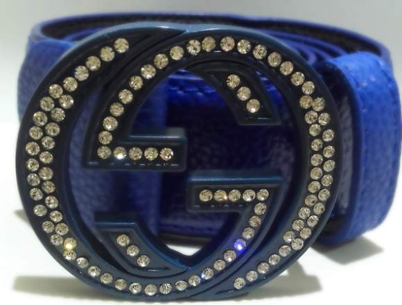 CINTURÓN GUCCI AZUL DE HOMBRE