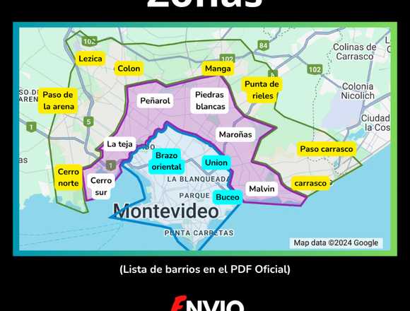 Cadeteria / Envío directo /RETIRO Y ENTREGA en Montevideo (Localidad)