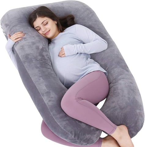 Almohada de Maternidad y Lactancia Gris 185x70 cm en Ciudad de Guatemala (Municipio)