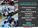 CURSO CERTIFICATE EN AUXILIAR DE ENFERMERIA