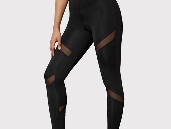 Leggings Deportivos Con Malla en Contraste en Choluteca (Municipio)