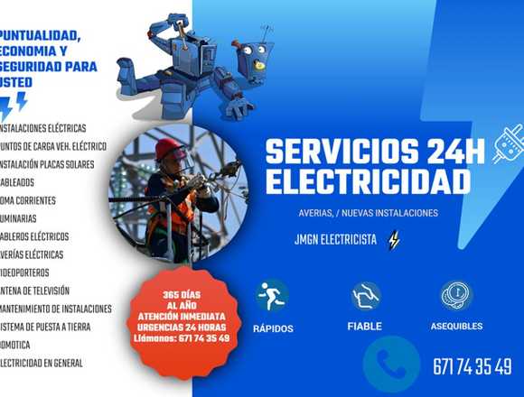 Electricista Averías 24h/365d. Instalaciones Nueva