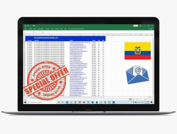 Base de datos de correos electronicos en Guayaquil (Cantón)