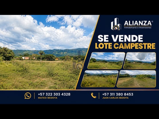 Venta Lote Cartago en Parcelación Campestre - Zaragoza (Valle)