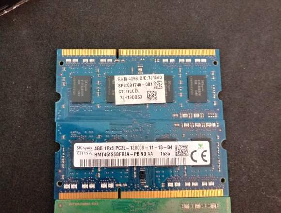 3 Memoria ram DDR 4gb Exelente oportunidad en Santiago (Comuna)