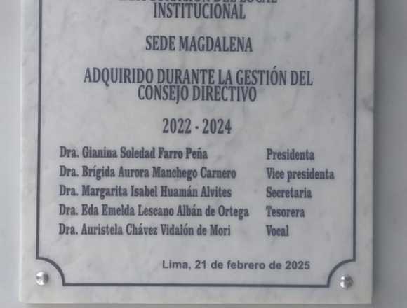 PLACAS PARA INAUGURACIÓN DE OBRAS