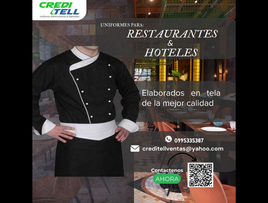 CHAQUETAS DE CHEF PARA UNIFORMES en Quito (Cantón)