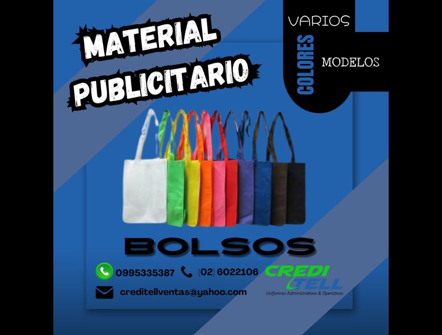 BOLSOS EN CAMBRELLA PARA PUBLICIDAD en Las Lajas (Cantón)