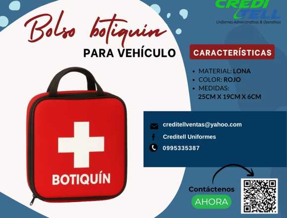 Bolso botiquín para auto, hecho en lona en Loja (Cantón)