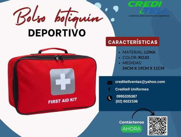 Bolso botiquín en lona tipo deportivo en Loja (Cantón)