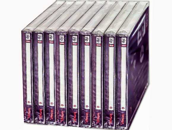 Paquete de 7 disquetes IOMEGA ZIP de 100 Mb