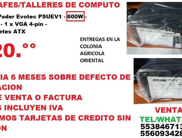 FUENTE DE PODER EVOTEC