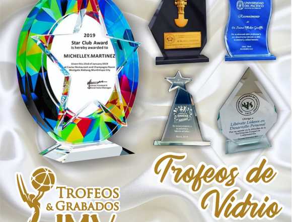 TROFEOS DE VIDRIO Y TROFEOS PERSONALIZADO en Carmen de la Legua Reynoso (Callao 3) (Distrito)