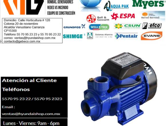 Bomba electrica Hyundai en Venustiano Carranza (Municipio)