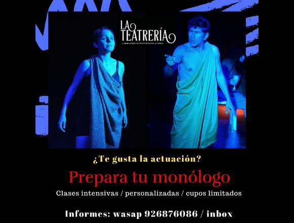 Prepara tu Monólogo en Surquillo (Lima 34) (Distrito)
