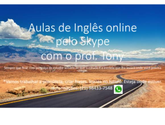 Aulas de Inglês online em Rio de Janeiro (Municipio)