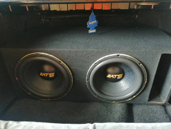 Bajos ATS de 2500 waths 900 rms. 200 con cajon