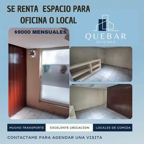 Oficina física en renta sobre Av. Eugenia en Benito Juárez (Municipio)