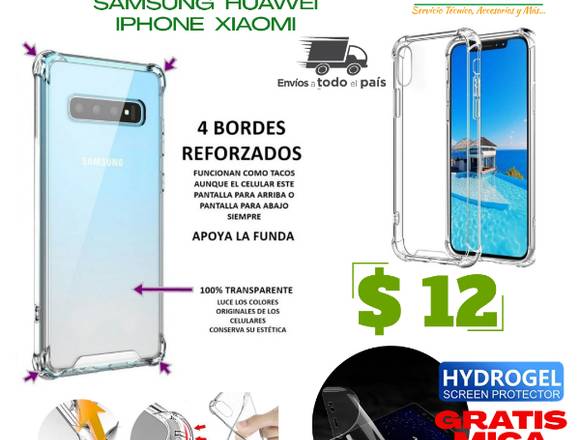PROTECTOR, CASE HIDROGEL SAMSUNG HUAWEI IPHONE. en Guayaquil (Cantón)