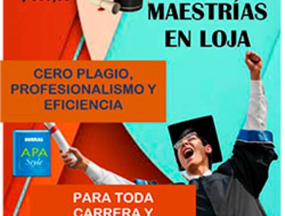 TESIS Y MAESTRÍAS EN LOJA AL MOMENTO en Loja (Cantón)