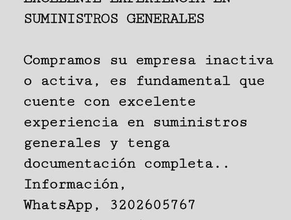COMPRAMOS TU EMPRESA DE SUMINISTROS en La Calera (Municipio)