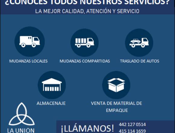 LA UNIÓN MUDANZAS (EN TODA LA REPÚBLICA MEXICANA) en San Miguel de Allende (Municipio)