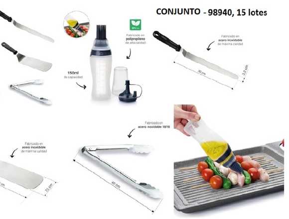 LIQUIDACIÓN DE UTENCILIOS DE BARBACOA y COCINA
