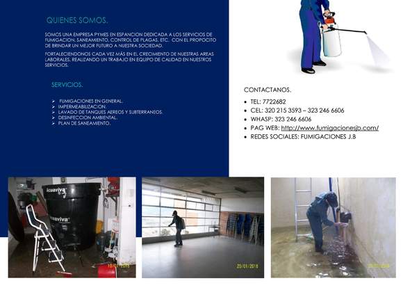 FUMIGACIONES J.B : somos una empresa emprendedora en Bogotá, D.C. (Municipio)