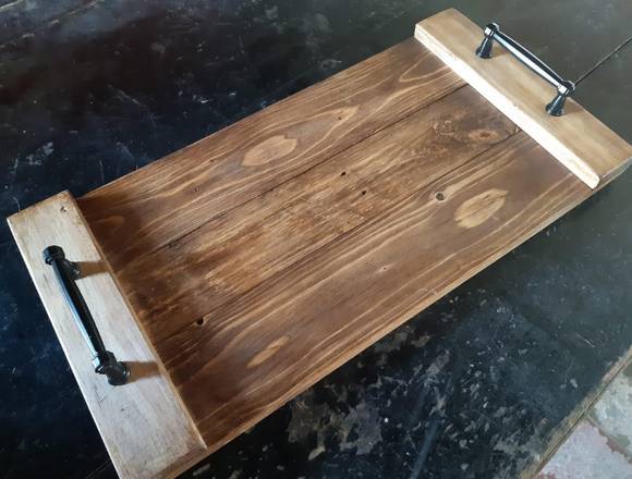 Vendo azafate rustico de madera reciclada en Sonsonate (Municipio)