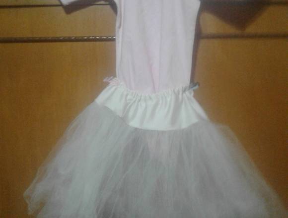 Malla de Danza Mangas Cortas + Tutu –excelente en Valentín Alsina (Localidad)