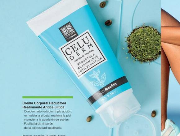 Crema reductora anticelulitis-triple acción