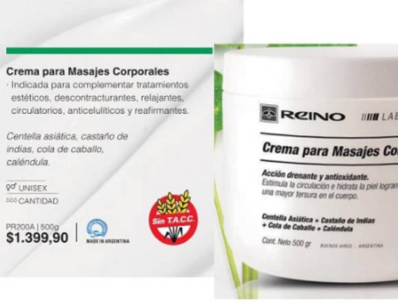 Crema masajes corporales- es unisex