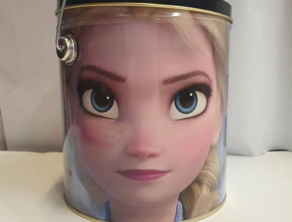 Lata redonda multiuso de Frozen Elsa y Ana Usada- en Valentín Alsina (Localidad)