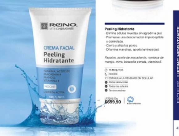 Crema peeling hidratante- renovación celular en Valentín Alsina (Localidad)