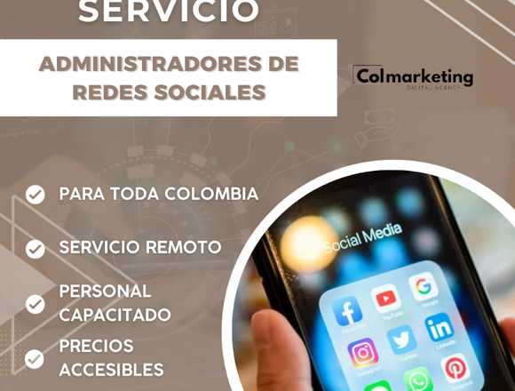 SERVICIO DE ADMINISTRADORES DE MARKETING DIGITAL en Bogotá, D.C. (Municipio)