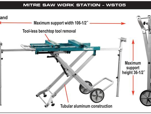 Sierra Makita 12 Ingletadora + Base Makita Móvil