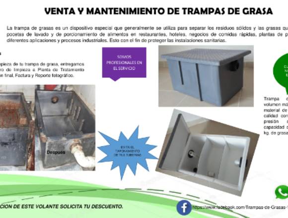 SERVICIO DE LIMPIEZA DE TRAMPAS DE GRASA