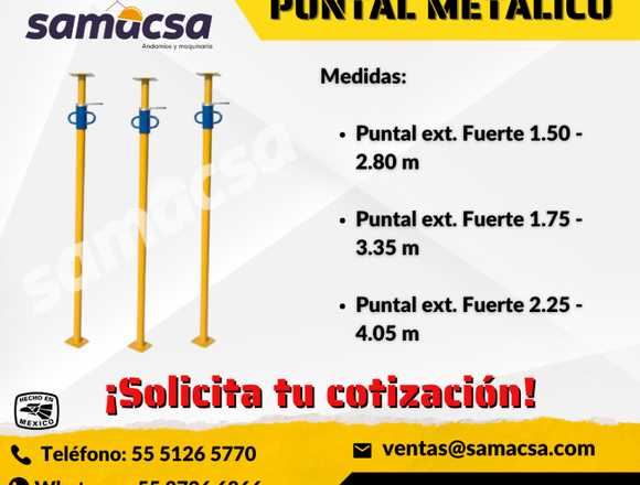 Puntal para Cimbra Varias Medidas