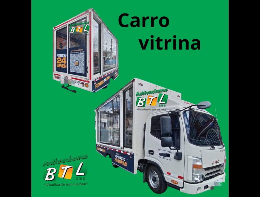 Alquiler de carro vitrina publicitaria y mucho