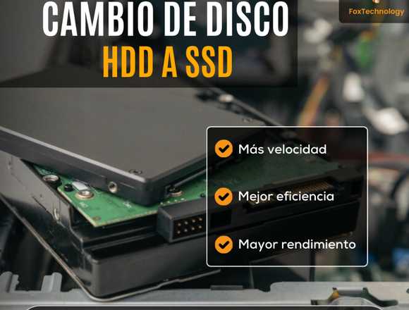 Cambio de disco HDD a SSD en Parque del Plata (Localidad)
