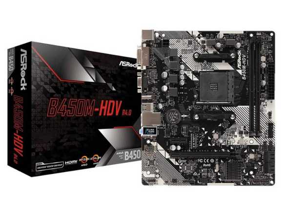 Motherboard Asrock B450M-HDV R4.0 - Socket AM4 en Parque del Plata (Localidad)