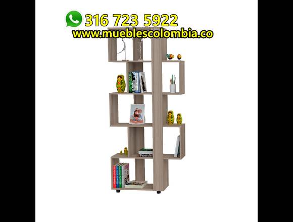 Biblioteca Square Ancho 80 cm Altura: 184 cm en Bogotá, D.C. (Municipio)