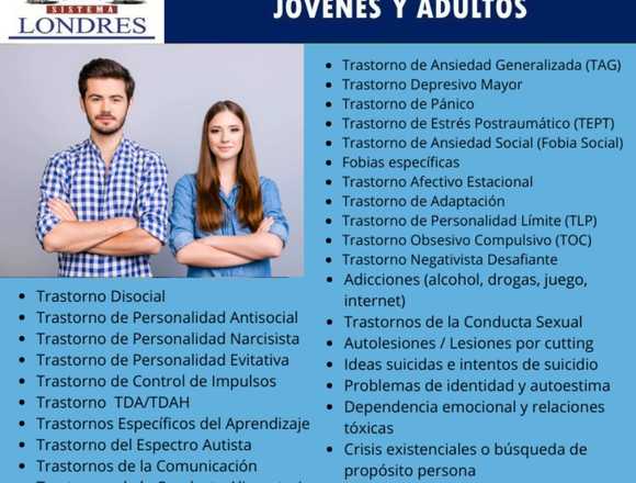PROGRAMA TERAPÉUTICO PARA JÓVENES Y ADULTOS en Lince (Lima 14) (Distrito)