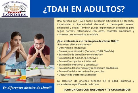 TDAH ADULTOS en Lince (Lima 14) (Distrito)