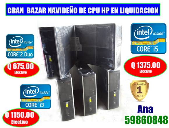 GRAN BAZAR NAVIDEÑO DE CPU HP en Mixco (Municipio)