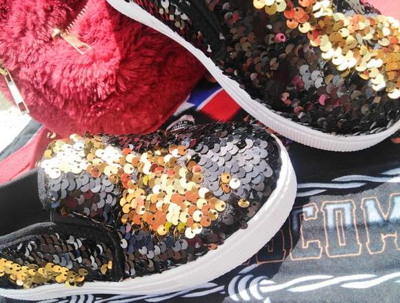 ZAPATILLAS PARA NIÑAS EN LENTEJUELAS REVERSIBLES