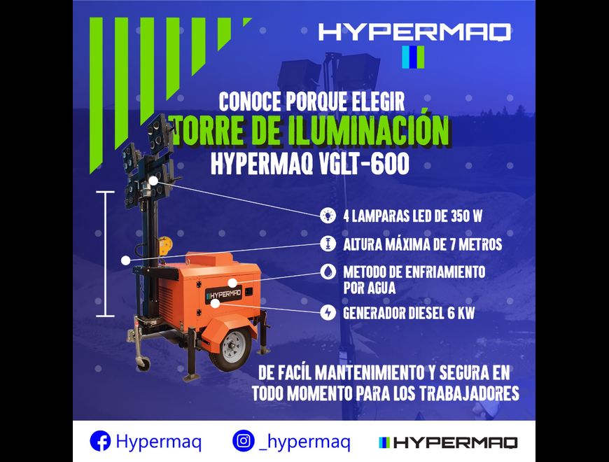 TORRES DE ILUMINACIÓN HYPERMAQ A SUPER PRECIO!
