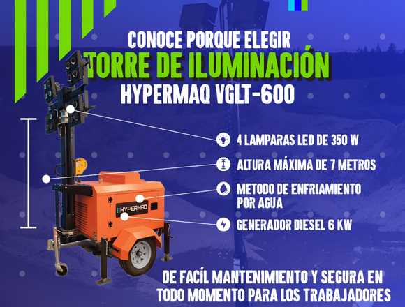 TORRES DE ILUMINACIÓN HYPERMAQ A SUPER PRECIO!